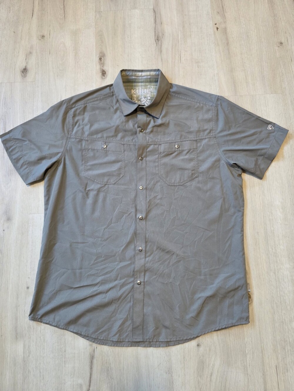 Kuhl Stealth Short Sleeve Shirt Size M Ashwood